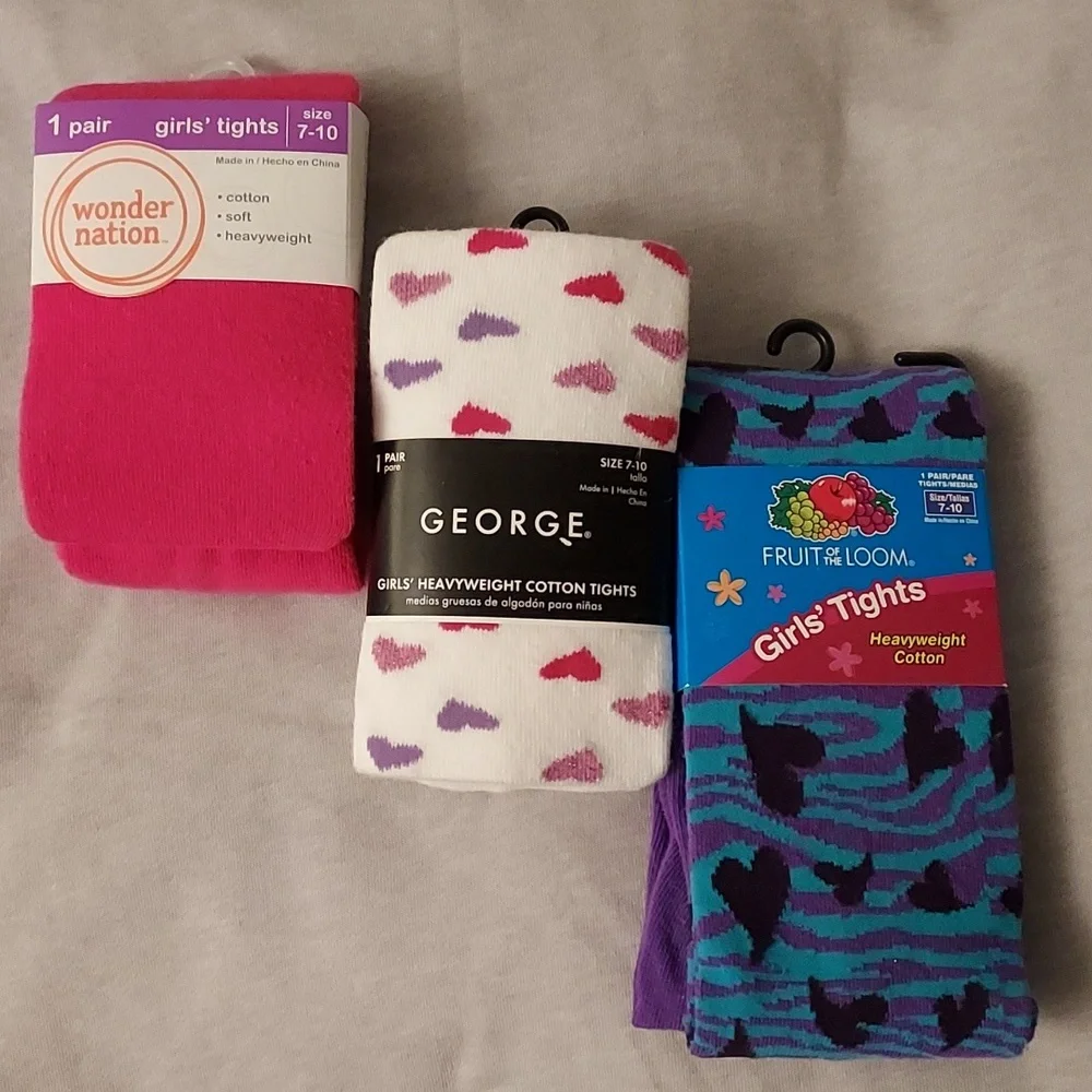 Girls Tights 3-bundle